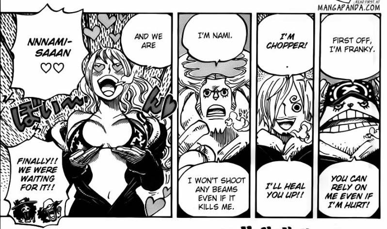 If I got to live in Nami’s body for a while, I’d be damn happy as well. 